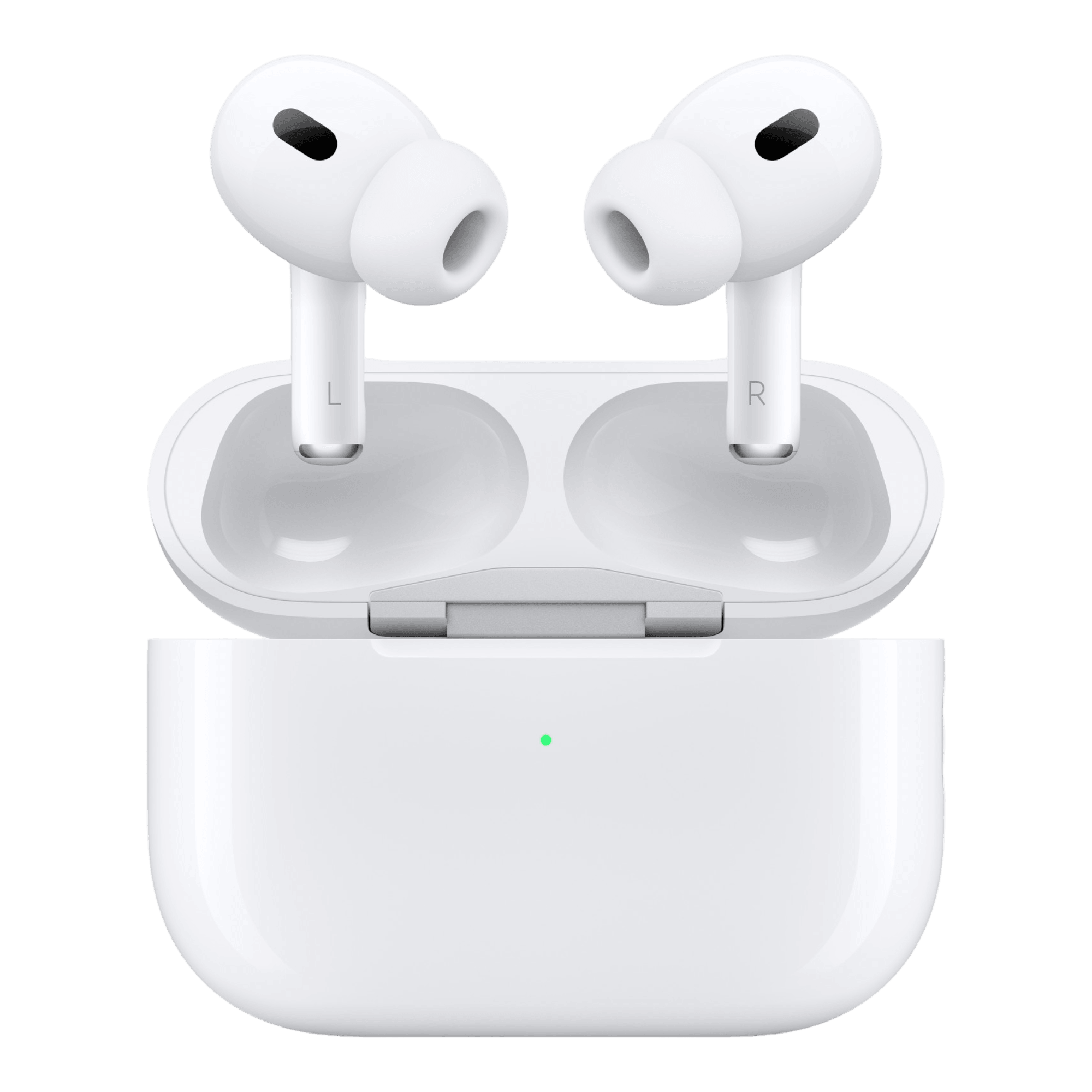 Apple AirPods Pro 2nd generation wireless earbuds with MagSafe USB-C charging case and active noise cancellation